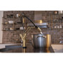Brizo Litze Single Handle Articulating Kitchen Faucet with Industrial Handle