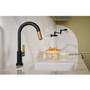 Brizo Litze 1.8 GPM Single Hole Pull Down Prep/Bar Faucet with On/Off Touch Activation, Arc Spout and Industrial Handle