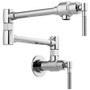Brizo Litze 4 GPM Wall Mounted Double Handle Pot Filler with Knurled Handles
