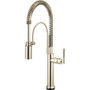 Brizo Litze 1.8 GPM Semi-Professional Kitchen Faucet with On/Off Touch Activation, Two-function Spray Wand and Knurled Handle