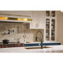 Brizo Odin 1.8 GPM Pre-Rinse Pull-Down Kitchen Faucet with Dual Jointed Articulating Arm, Magnetic Docking Spray Head and Metal Finished Hose - Less Handle
