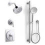 Kohler Castia Pressure Balanced Shower System with Shower Head and Handshower - Valves Included