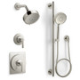 Kohler Castia Pressure Balanced Shower System with Shower Head and Handshower - Valves Included