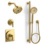 Kohler Castia Pressure Balanced Shower System with Shower Head and Handshower - Valves Included