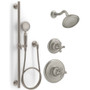 Kohler Artifacts Pressure Balanced Shower System with Shower Head, Hand Shower, Valve Trim, and Shower Arm