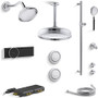 Kohler Artifacts Electronic, Thermostatic Shower System with Shower Head, Hand Shower, Slide Bar, Bodysprays, Shower Arm, Hose, and Valve Trim
