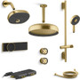 Kohler Statement Electronic, Thermostatic Shower System with Shower Head, Hand Shower, Slide Bar, Bodysprays, Shower Arm, Hose, and Valve Trim