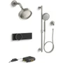 Kohler Purist Electronic, Thermostatic Shower System with Shower Head, Hand Shower, Slide Bar, Shower Arm, Hose, and Valve Trim