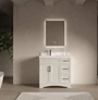 Royal Pearl Collection 36 inch Beige  Bathroom Vanity Left Offset