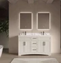 Royal Pearl Collection 60 inch Linen Beige Double Sink Bathroom Vanity