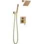 Delta 14S Shower Trim w Fixed Head & Hand Shower Champagne Bronze Complete