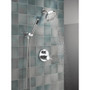 Delta 14S Shower Trim w Fixed Head & Hand Shower Chrome Complete