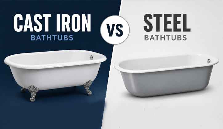 Cast Iron vs Steel Bathtubs: Which Should You Buy?