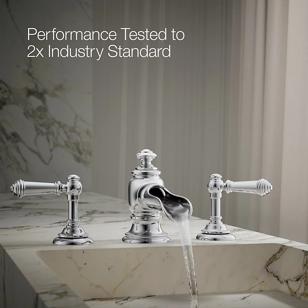 Kohler Artifacts® Widespread Sink Spout with Flume Design