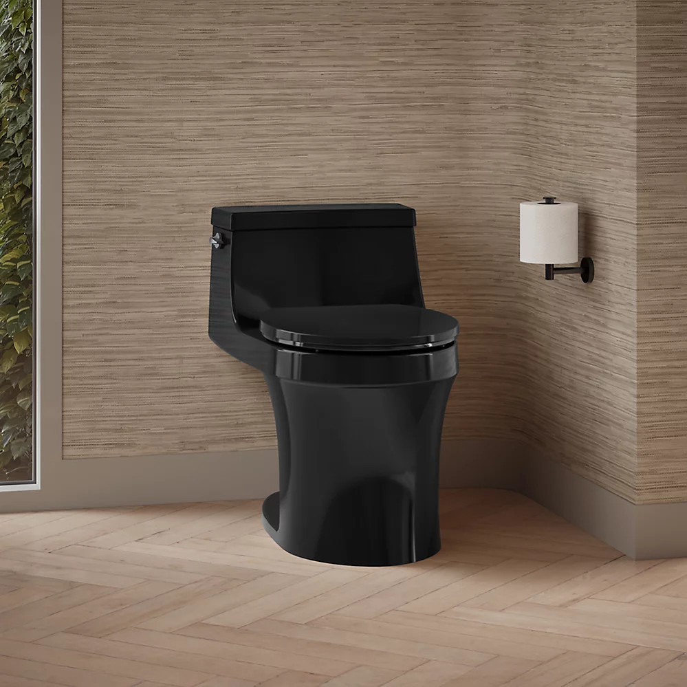 Kohler San Souci® One Piece Toilet in Black Black™ - Royal Bath Place, image size:999x999
