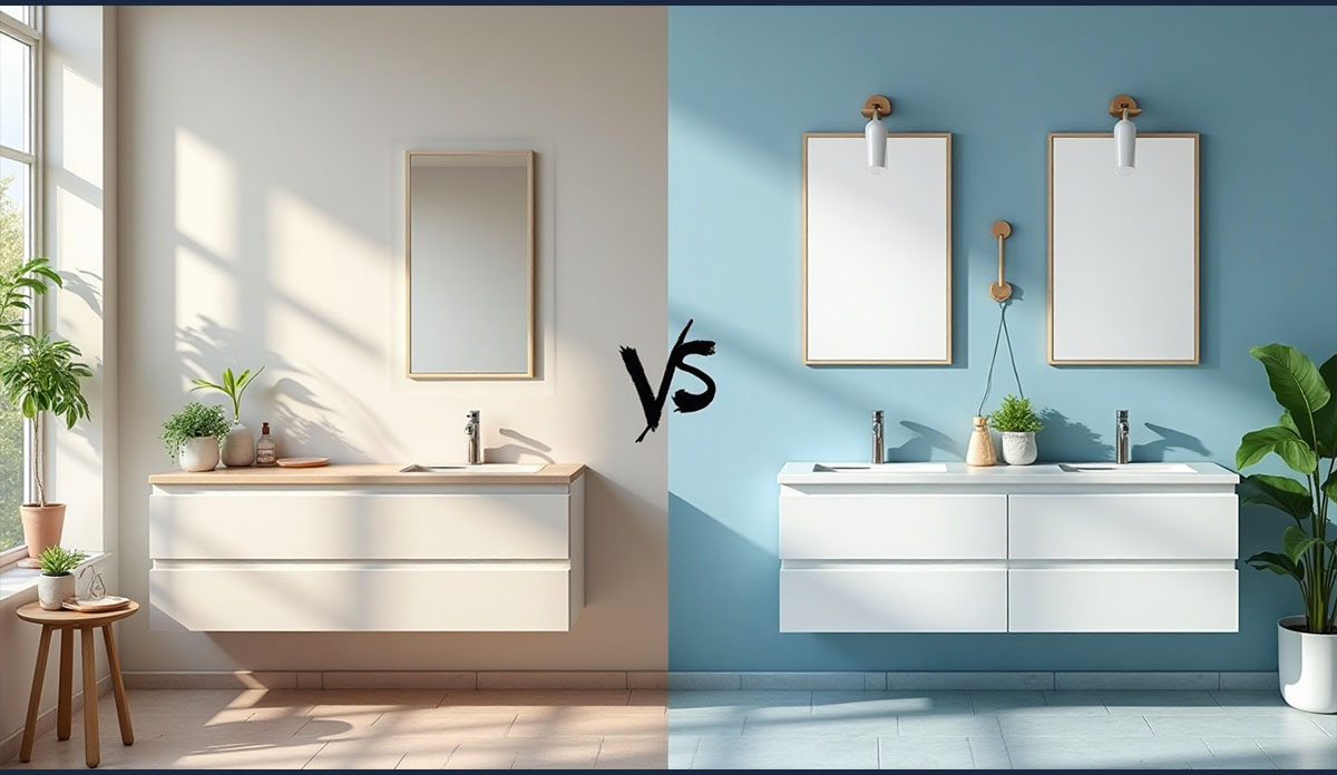 Single vs Double Sink Vanity: Which Is Best for Your Bathroom? - Royal ...