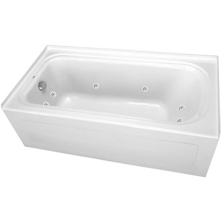 PROFLO 72 x 42 Alcove 8 Jet Whirlpool Bath Tub with Skirt and Left Hand  Pump - Royal Bath Place