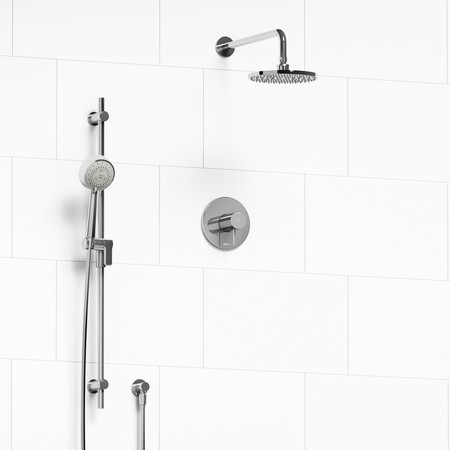 Riobel Retro 3-Way Thermostatic Shower System Chrome Finish - Royal Bath  Place