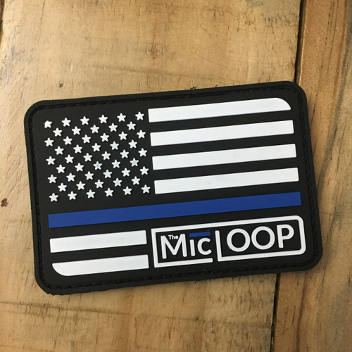 Thin Blue Line Logo Flag PVC Patch