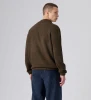levi's-quarter-zip-brown-sweater