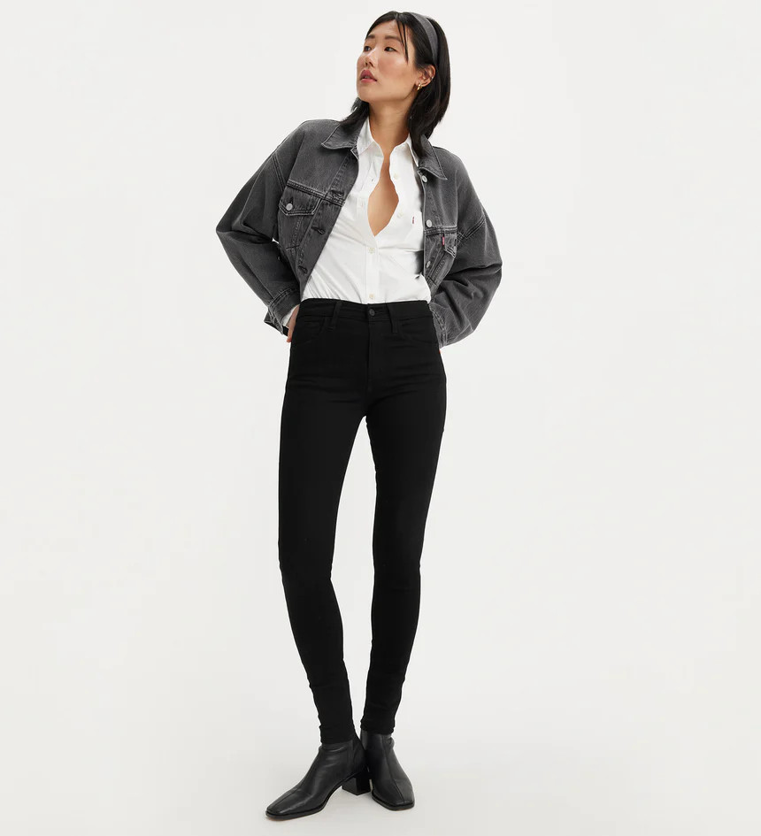 levi's 720 high rise super skinny black