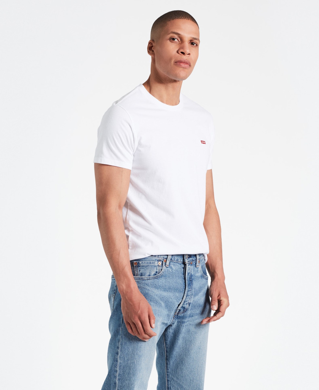 levi white tee