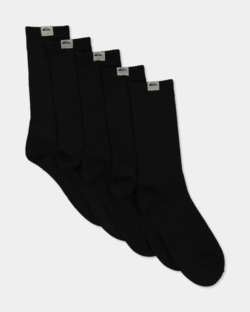 quiksilver-black-5-pack-crew-sock