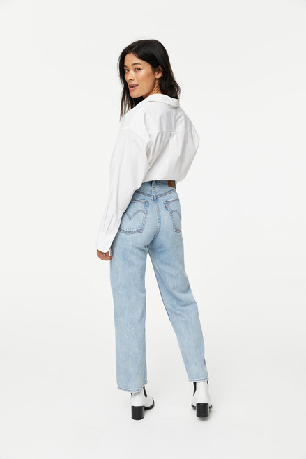 levi's ribcage light blue