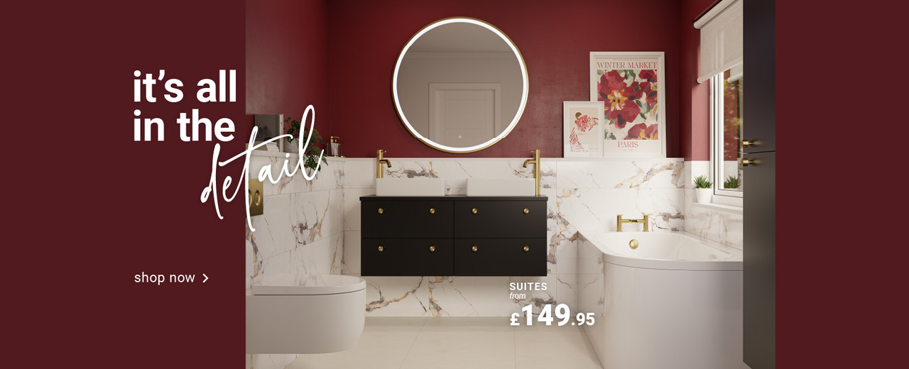 Shop for Bathroom Suites in the Big Bathroom Sale at Wholesale Domestic