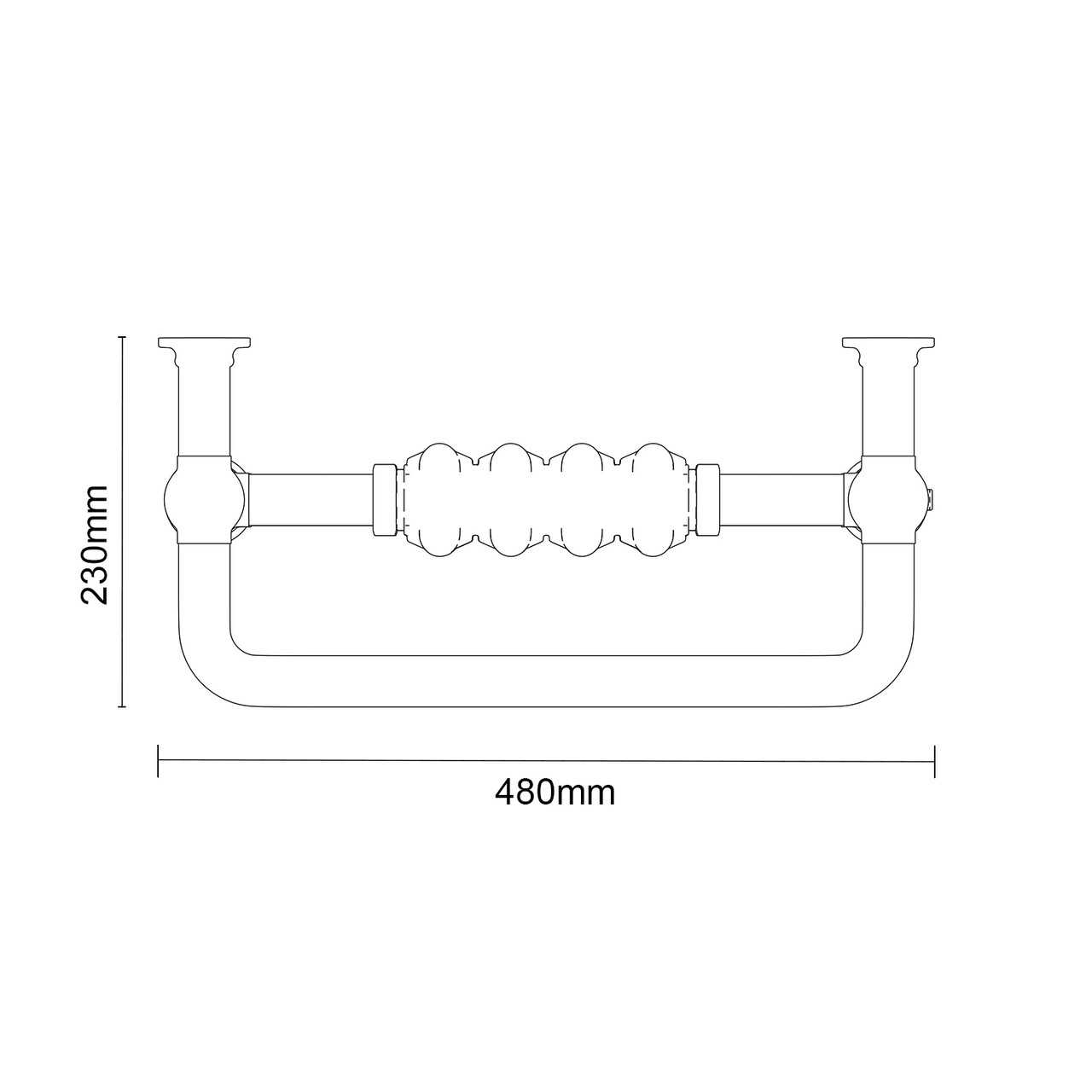 Balmoral 950mm x 480mm Traditional Radiator - Wholesale Domestic
