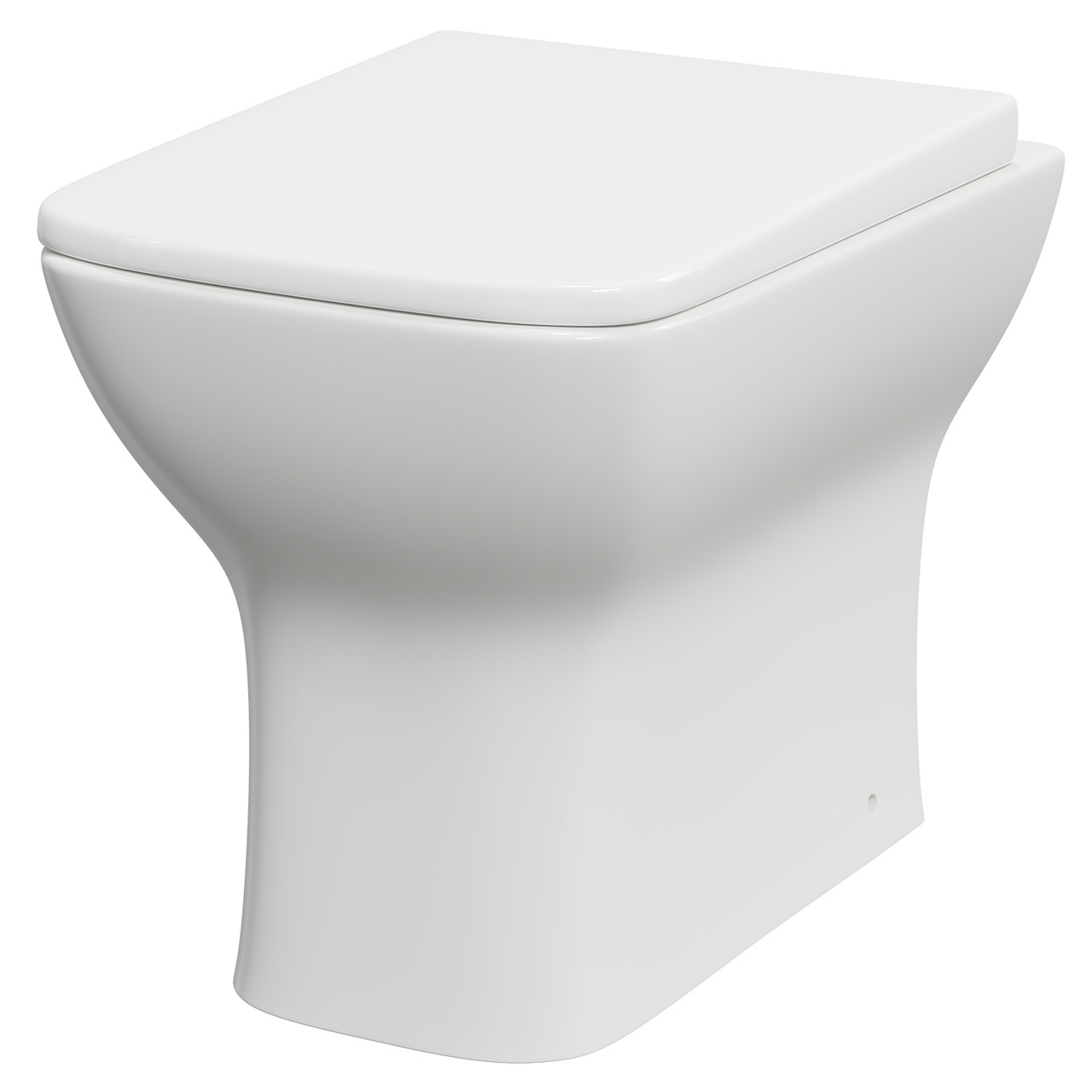 Oslo Short Projection Rimless Toilet, Compact Back to Wall Toilet