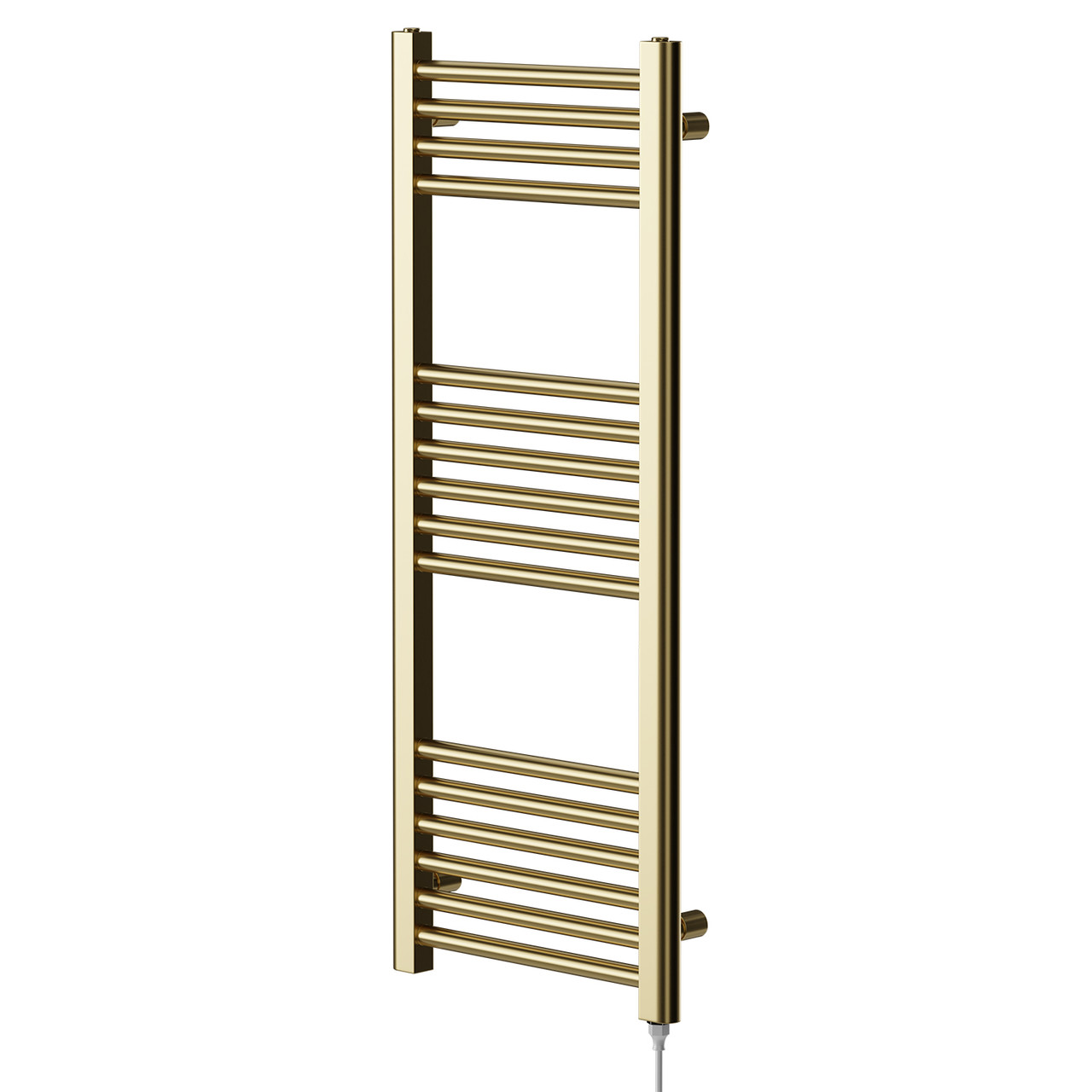 Colore Brushed Brass 1000mm x 400mm Straight Electric Heated Towel Rail -  Wholesale Domestic