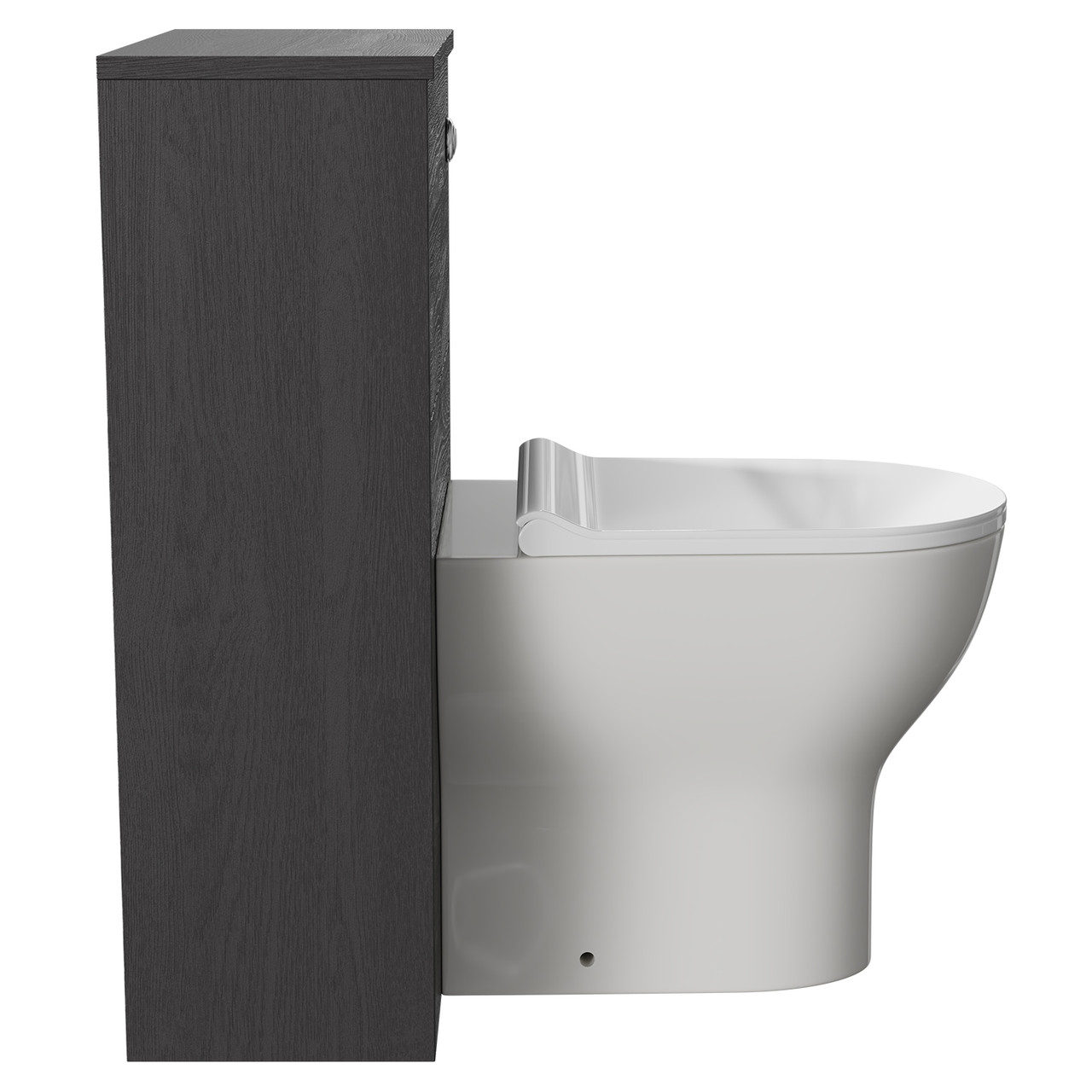 Oslo Short Projection Rimless Toilet, Compact Back to Wall Toilet