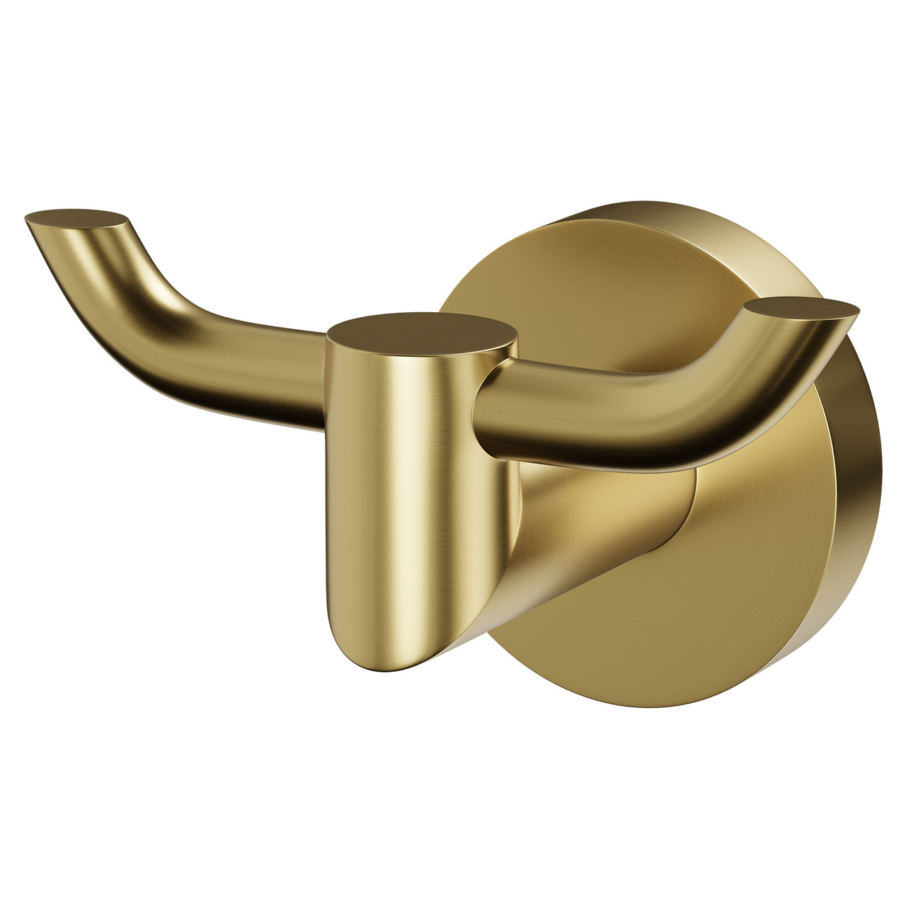 Colore Orbit Brushed Brass Wall Mounted Double Robe Hook - Wholesale  Domestic