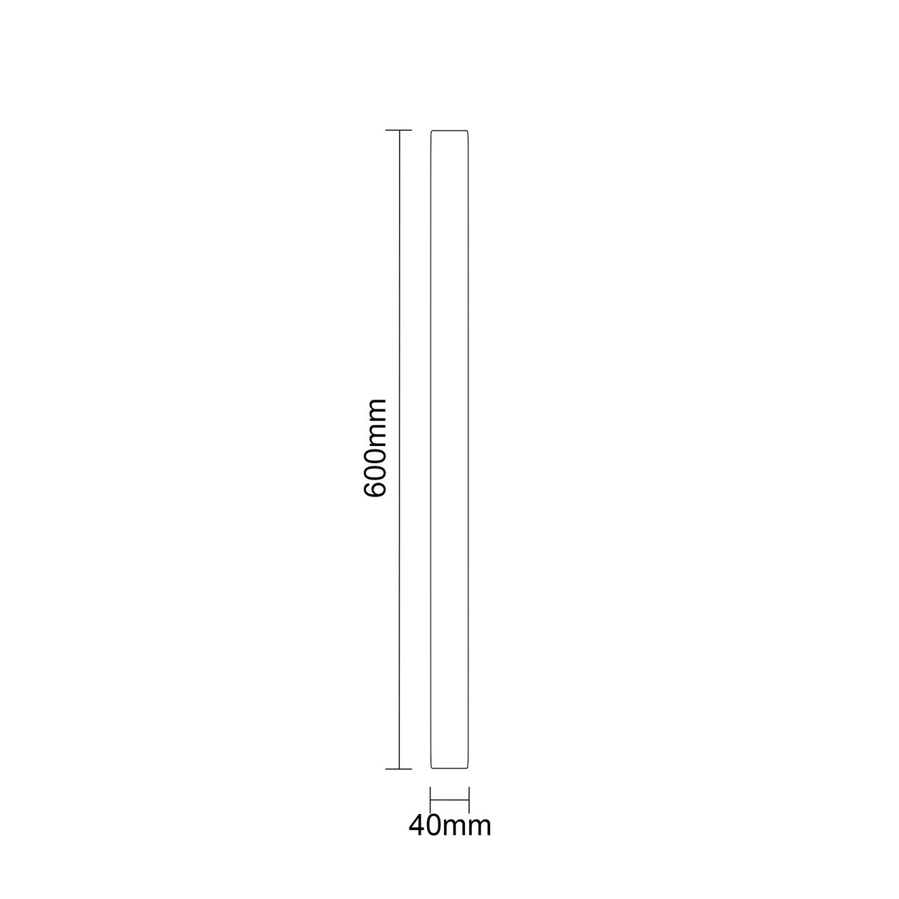 Colore Laurel Matt Black Aluminium Framed 600mm Round Mirror Dimensions