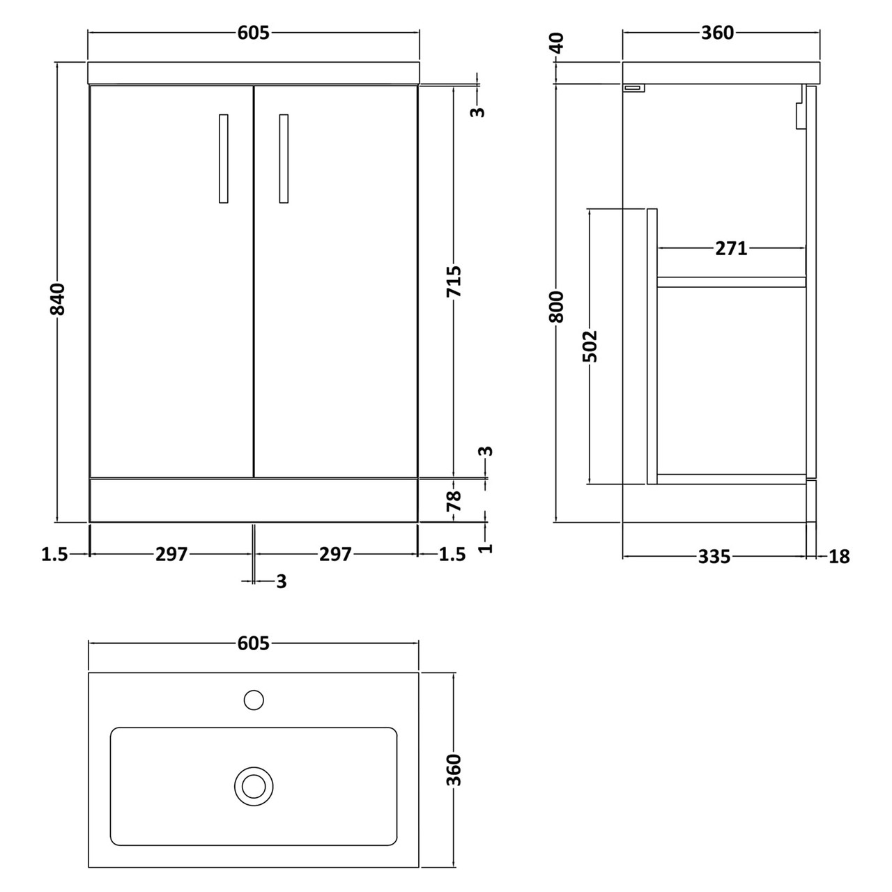 Dimensions