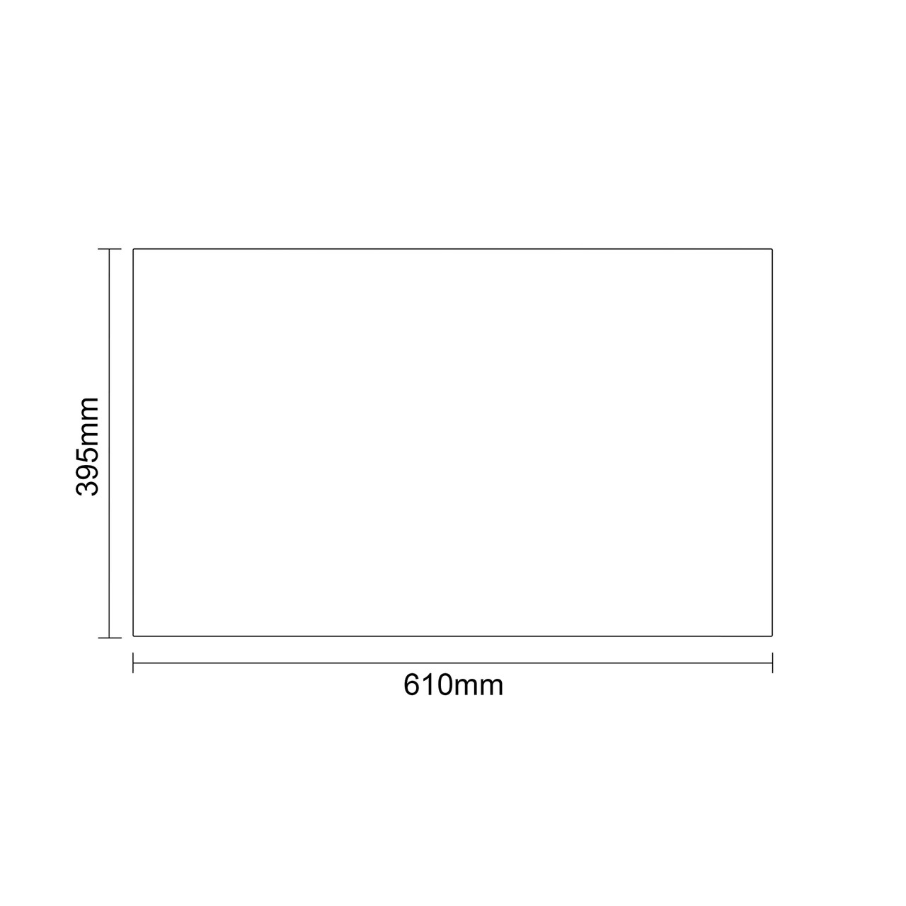 Napoli 390 Brown Oak 600mm 2 Door Vanity Unit for Countertop Basins Top Down Dimensions