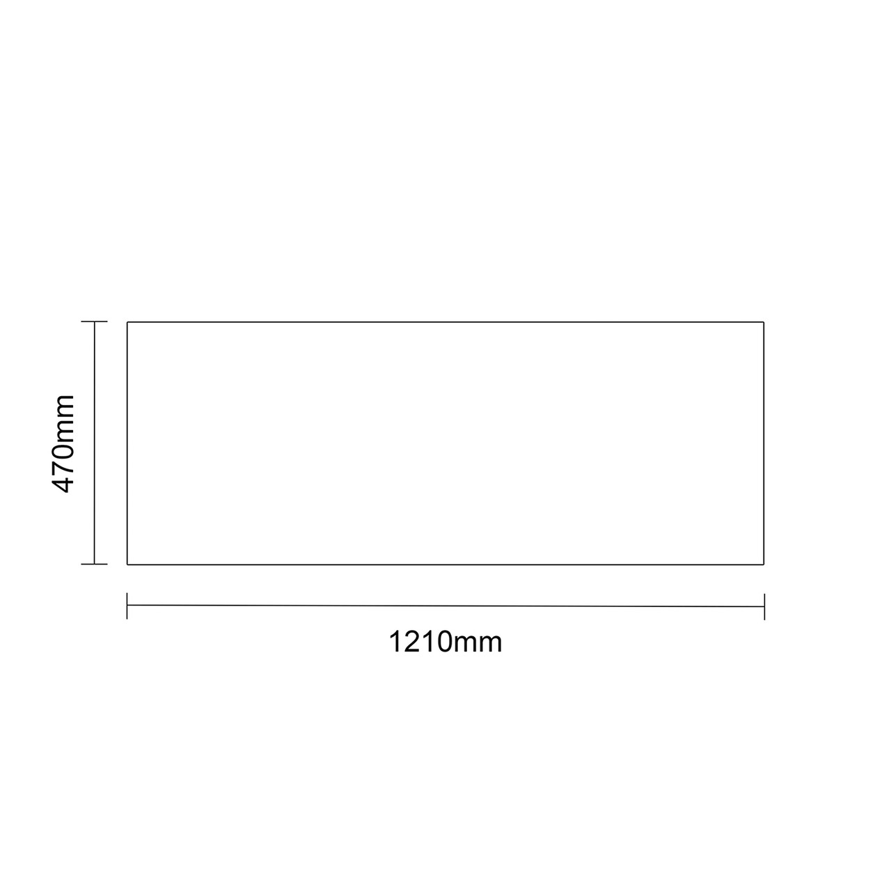 Napoli 460 Deep Blue 1200mm 4 Door Vanity Unit for Countertop Basins Top Down Dimensions