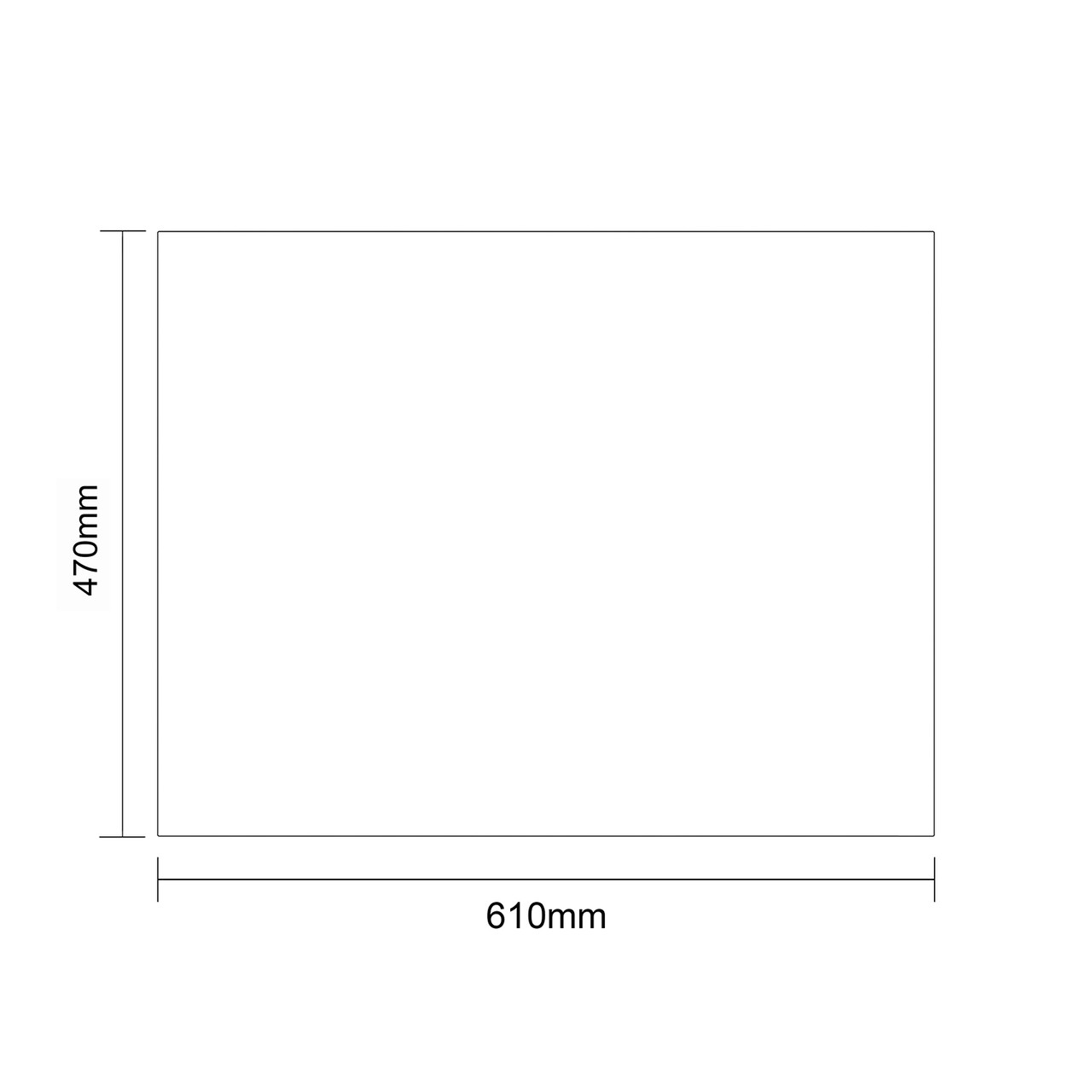 Napoli 460 Gloss Grey 600mm 2 Door Vanity Unit for Countertop Basins Top Down Dimensions