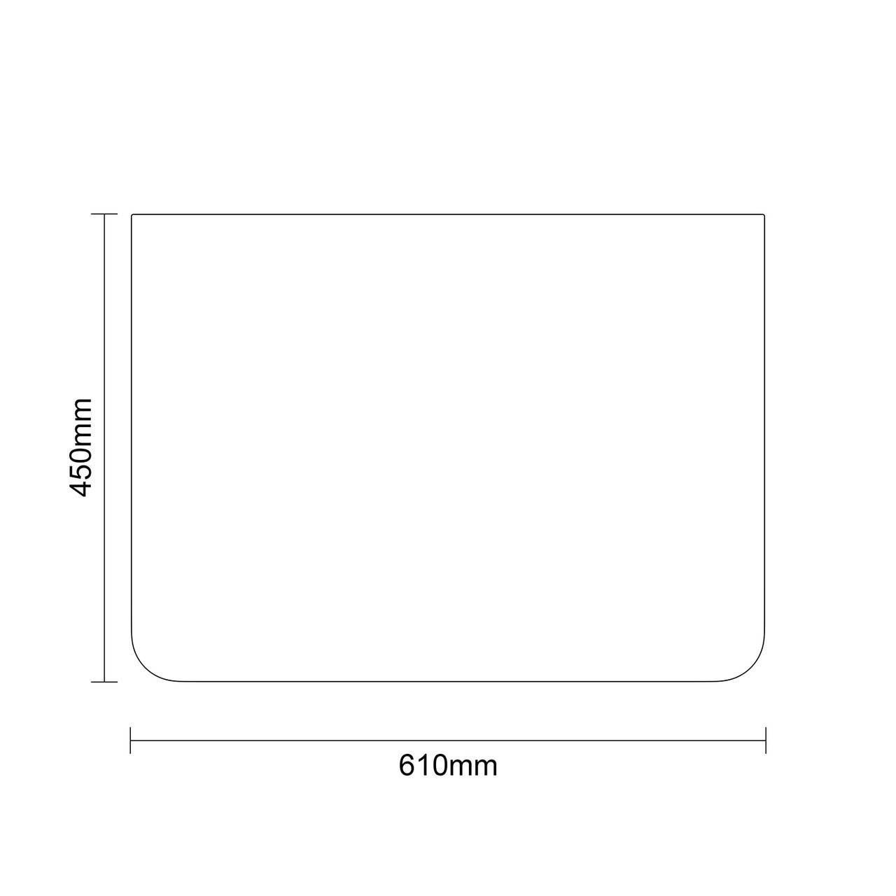 Vela Gloss White 600mm Wall Mounted Single Drawer Vanity Unit for Countertop Basins Dimensions Top