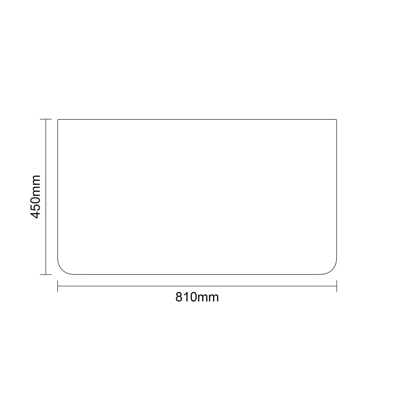Vela Satin White 800mm Floor Standing 2 Drawer Vanity Unit for Countertop Basins Dimensions Top