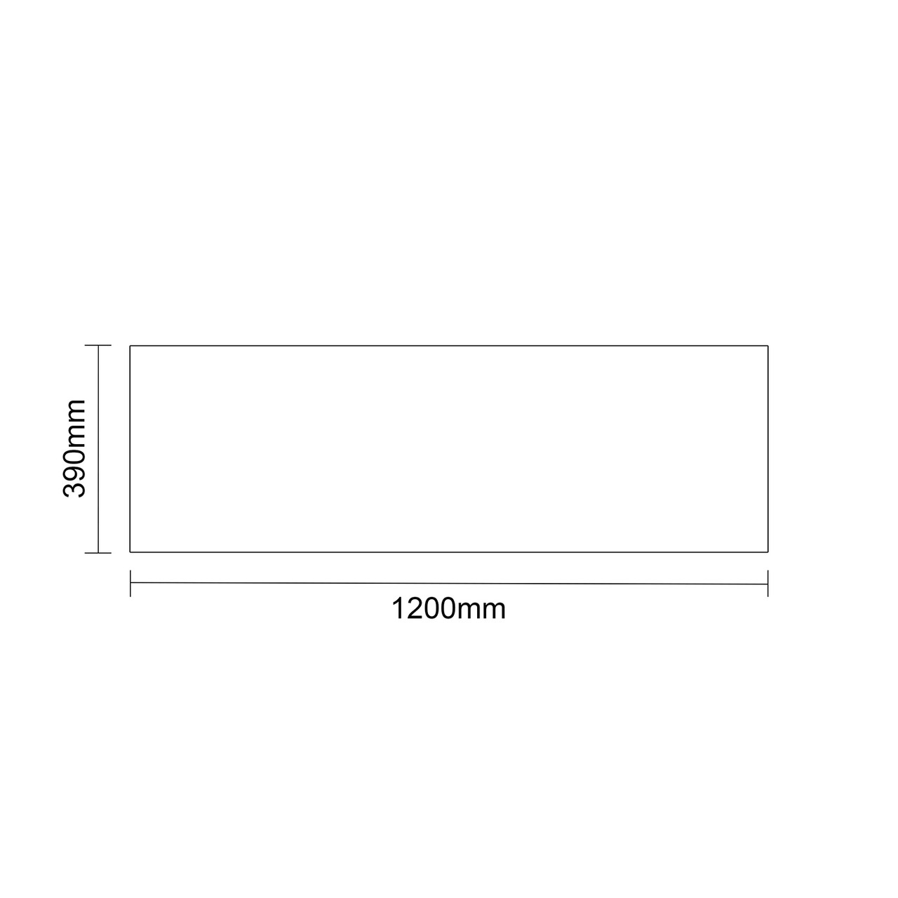 Avant Satin Grey 1200mm 2 Door Vanity Unit for Countertop Basins Top Down Dimensions