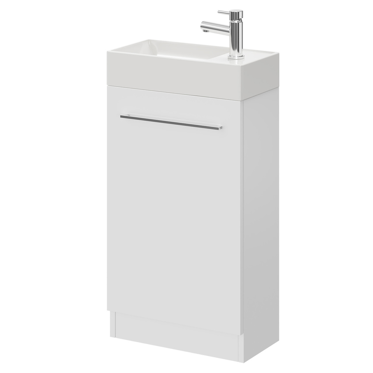 Compact outlet vanity sink