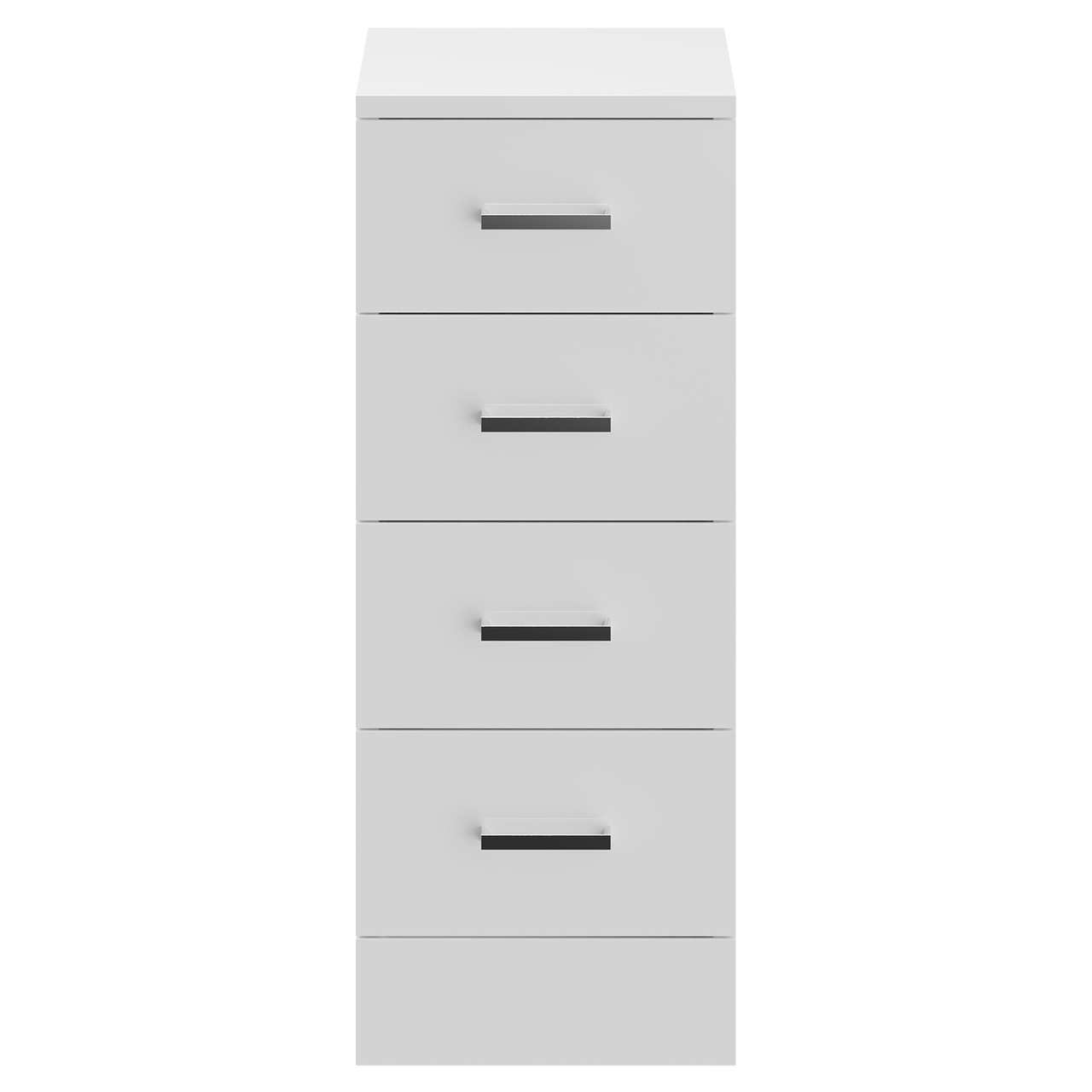 Alexander James Gloss White 300mm x 330mm 4 Drawer Storage Unit