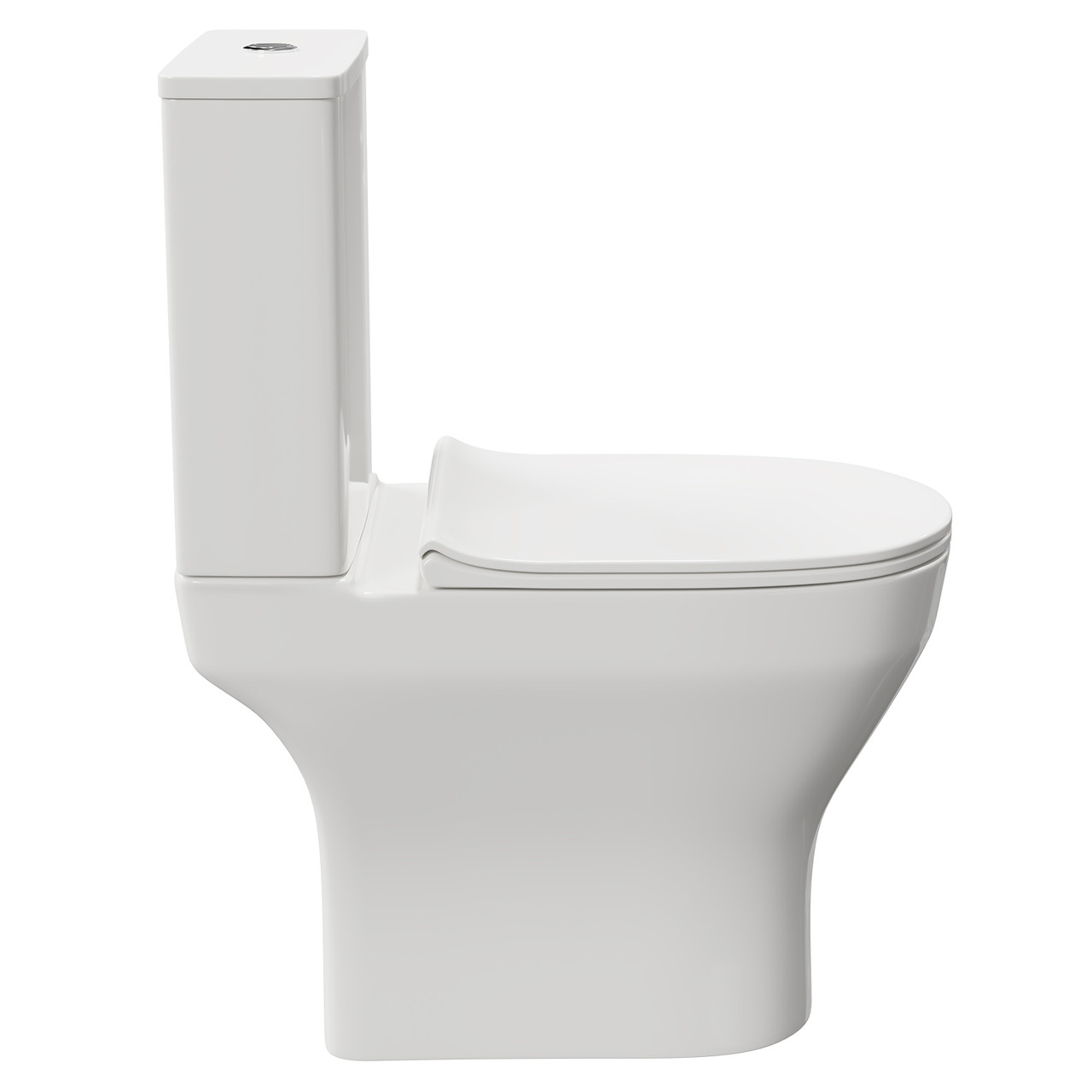Parva Close Coupled Toilet & Soft Close Seat - Short Projection 615mm