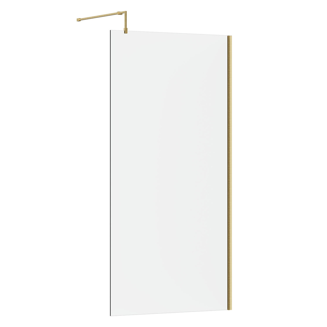 Satin Brass U Channel for 10mm Glass Shower Screens - The