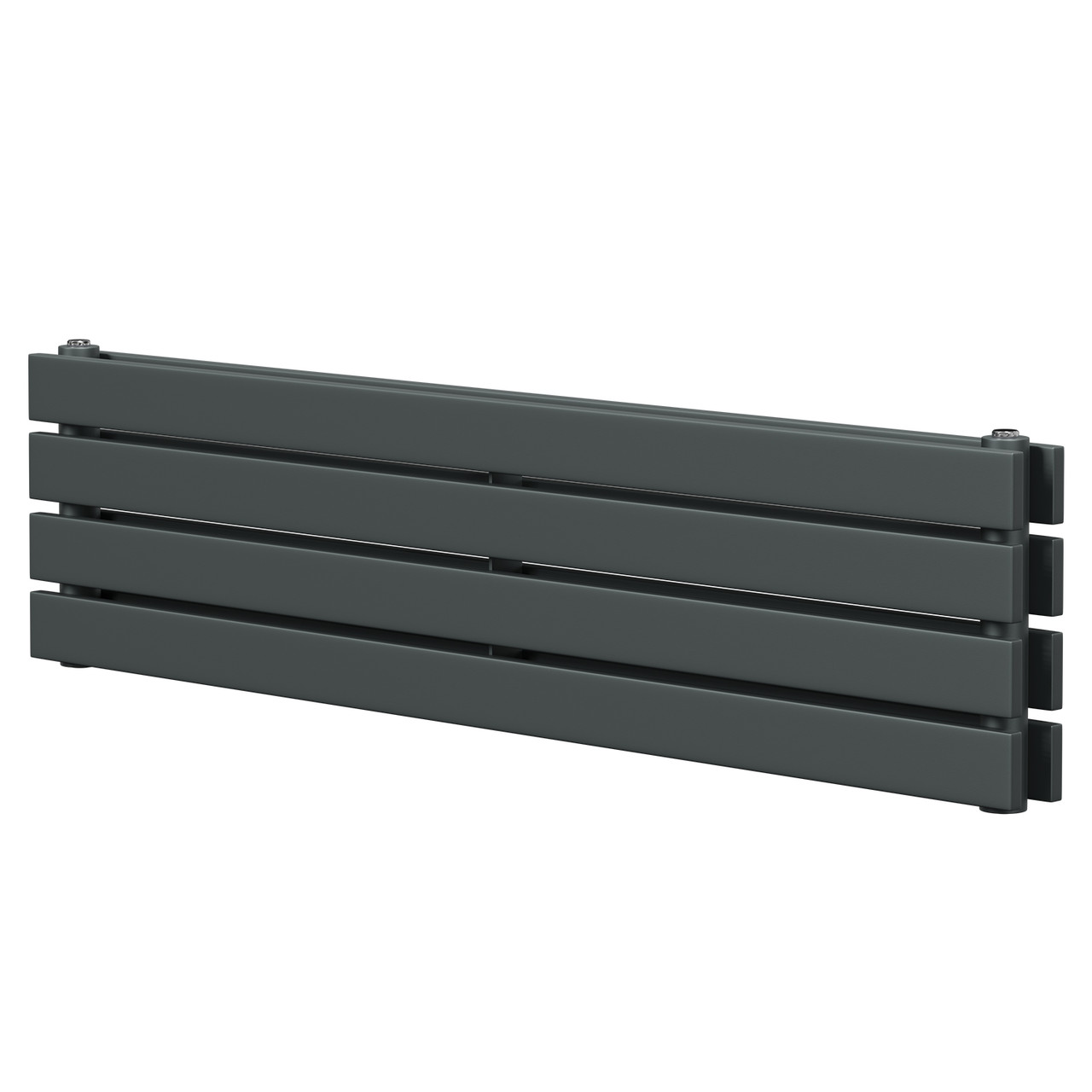 Hudson Anthracite 300mm x 1200mm Horizontal Double Panel Radiator
