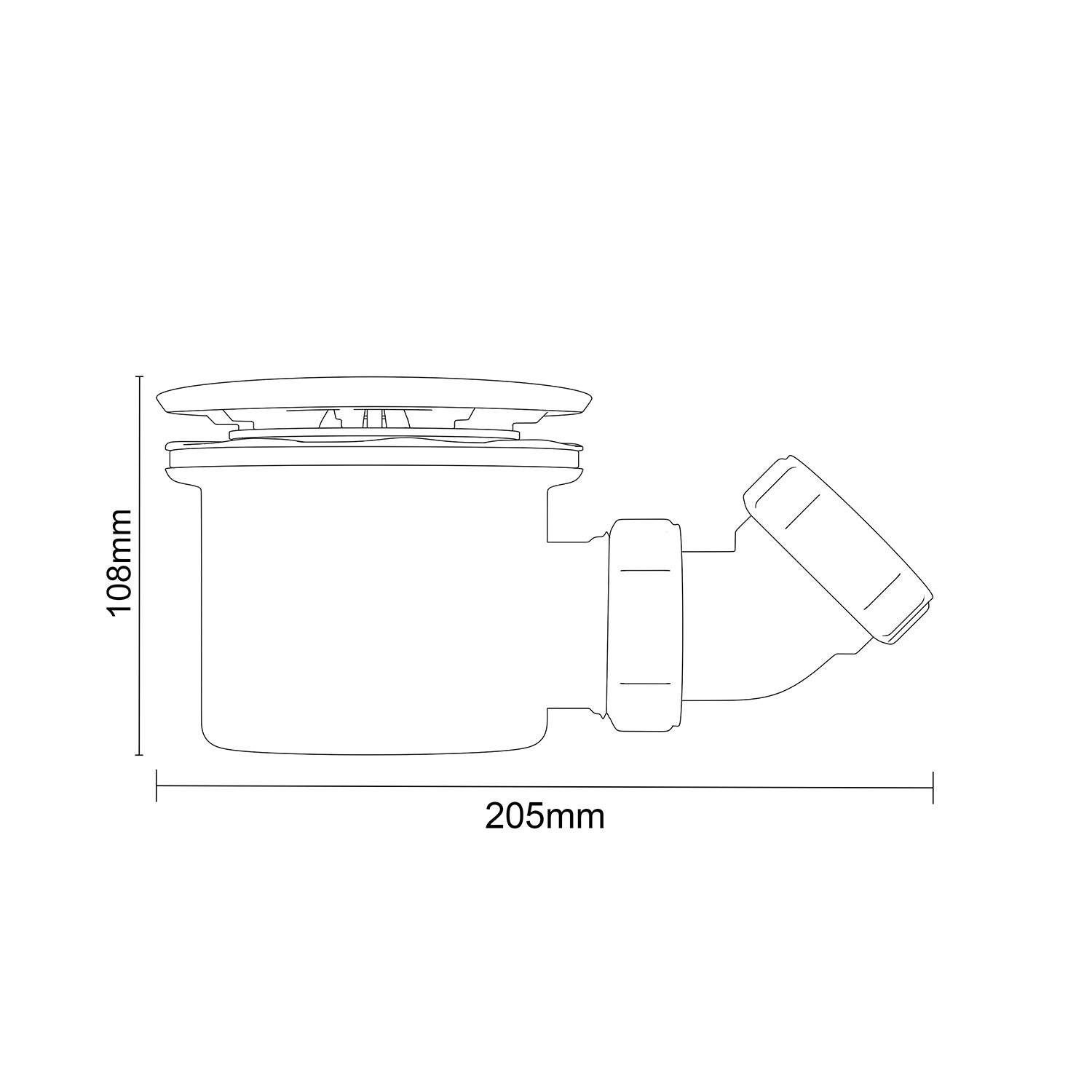 Polished Chrome 90mm High Flow Shower Tray Waste Wholesale Domestic