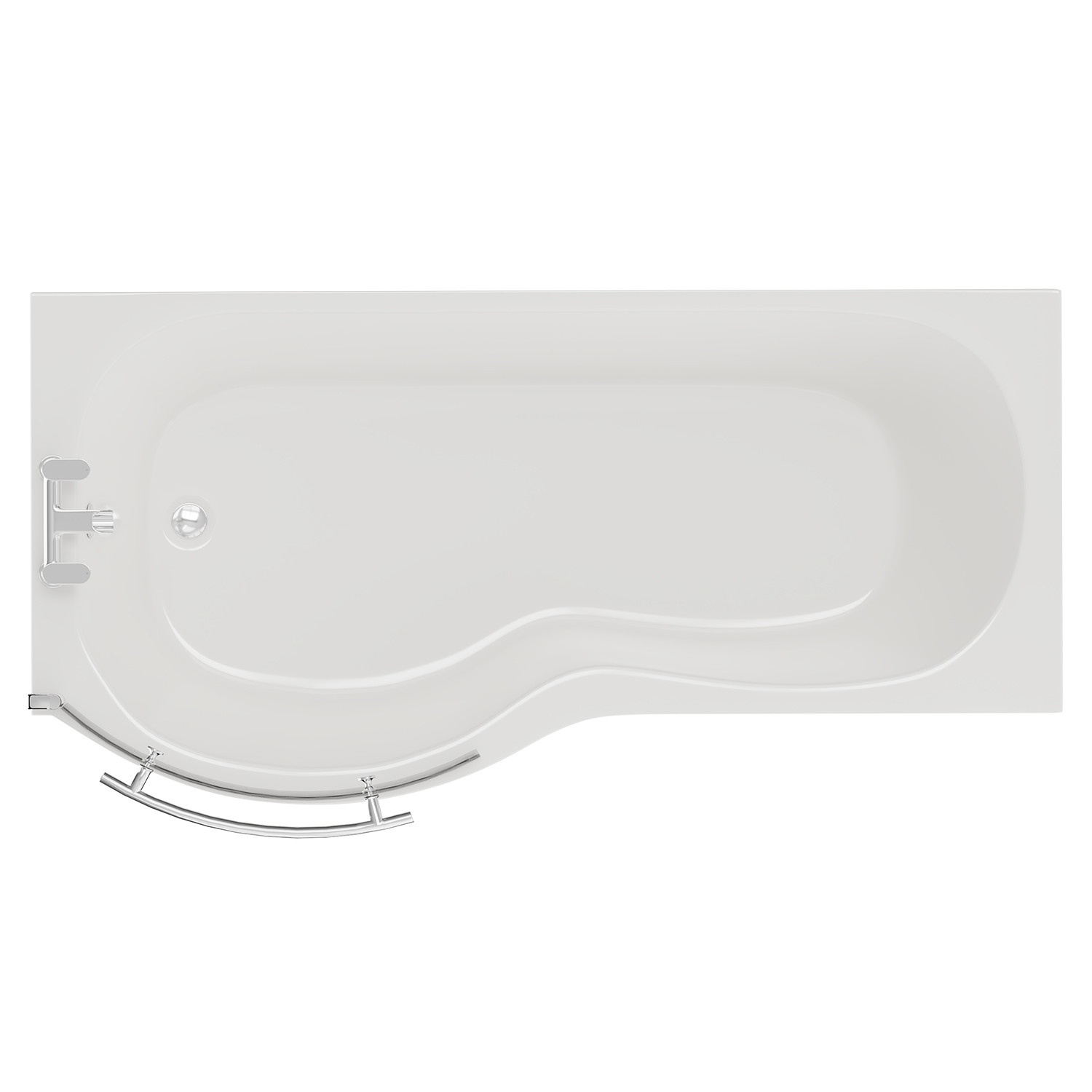 Nuie 1700mm P Shape Front Bath Panel - WBP200 - Wholesale Domestic