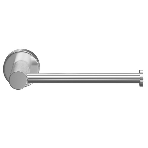 Colore Polished Chrome Industrial Style Wall Mounted Toilet Roll Holder Front View